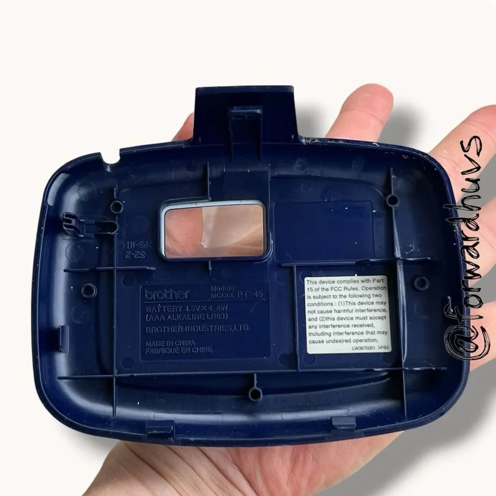 Brother P-touch PT-45 Label Maker Blue Handheld M Tape Label Printer Tested